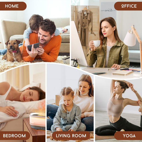 300ML Aromatherapy Flame Light Humidifier