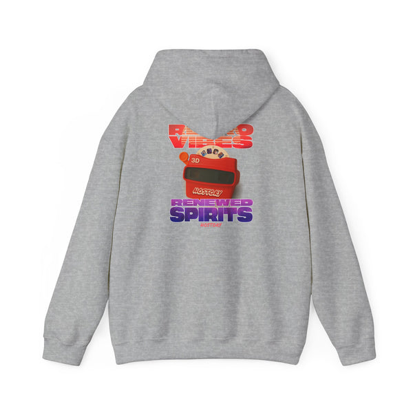 Retro vibes Unisex Heavy Blend Hoodie - Cozy & Fun Sweatshirt with Refreshing Design
