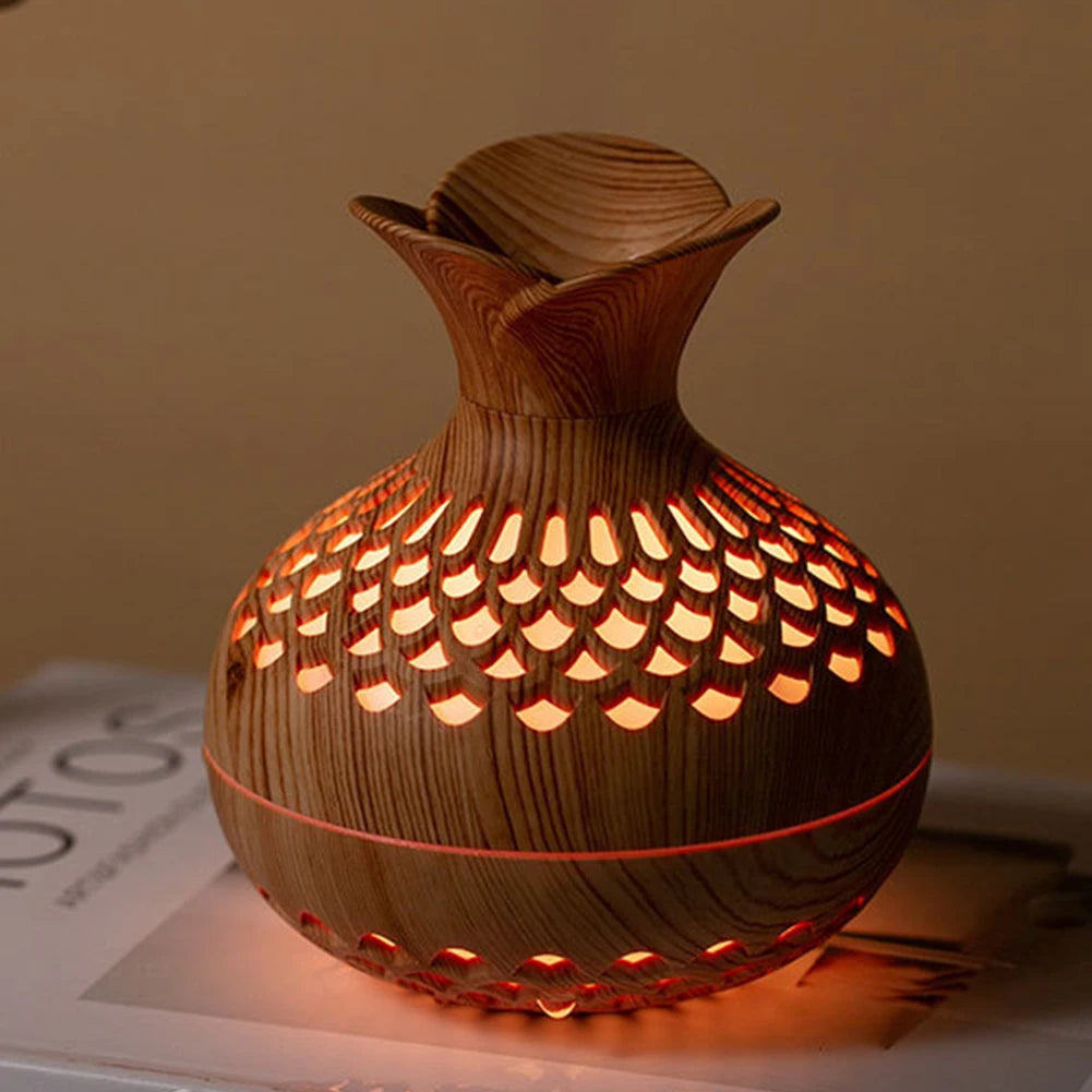300ML Wood Grain Aromatherapy Humidifier