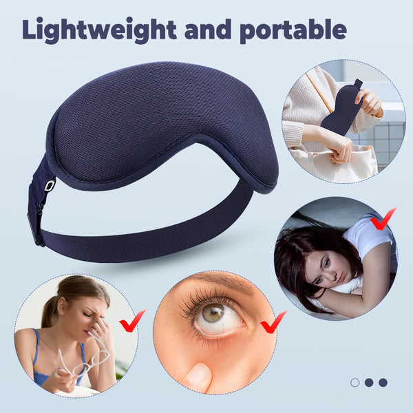 Heated Eye Mask with Vibration Massage