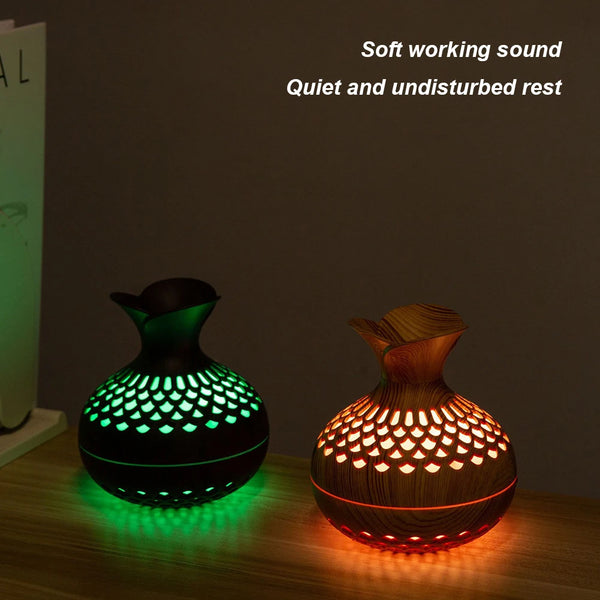 300ML Wood Grain Aromatherapy Humidifier