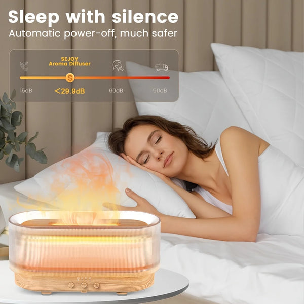 300ML Aromatherapy Flame Light Humidifier