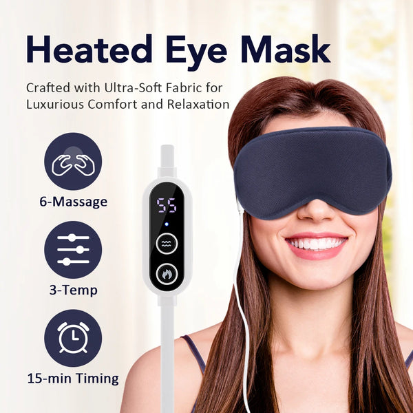 Heated Eye Mask with Vibration Massage