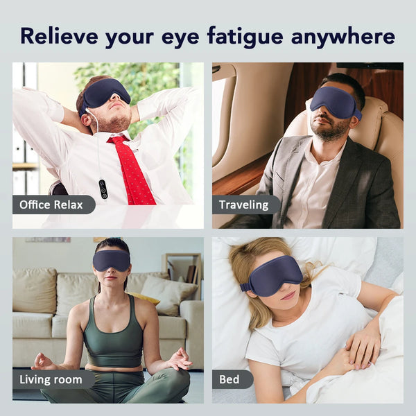 Heated Eye Mask with Vibration Massage