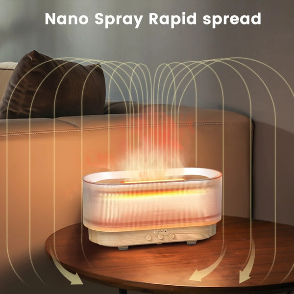 300ML Aromatherapy Flame Light Humidifier
