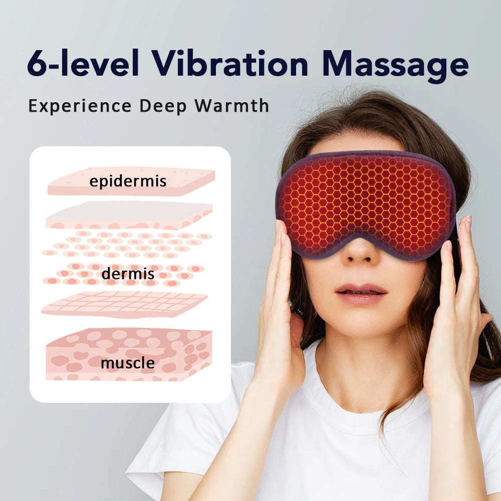 Heated Eye Mask with Vibration Massage