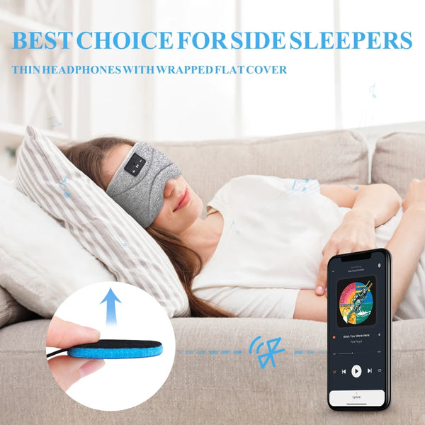 Wireless Eye Mask with Ultra-Thin Speakers