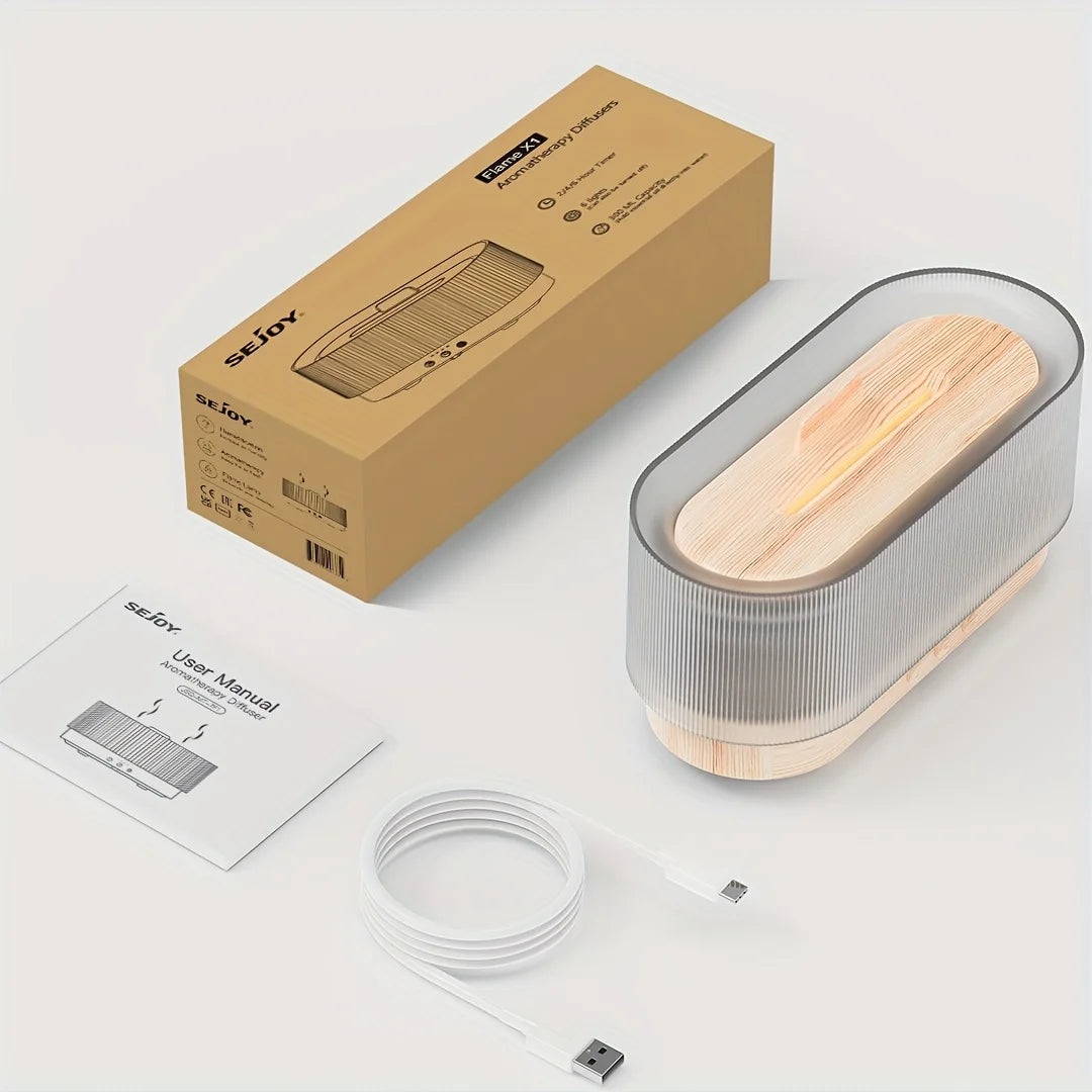 300ML Aromatherapy Flame Light Humidifier