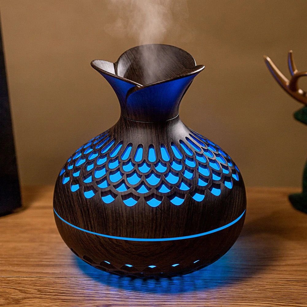 300ML Wood Grain Aromatherapy Humidifier