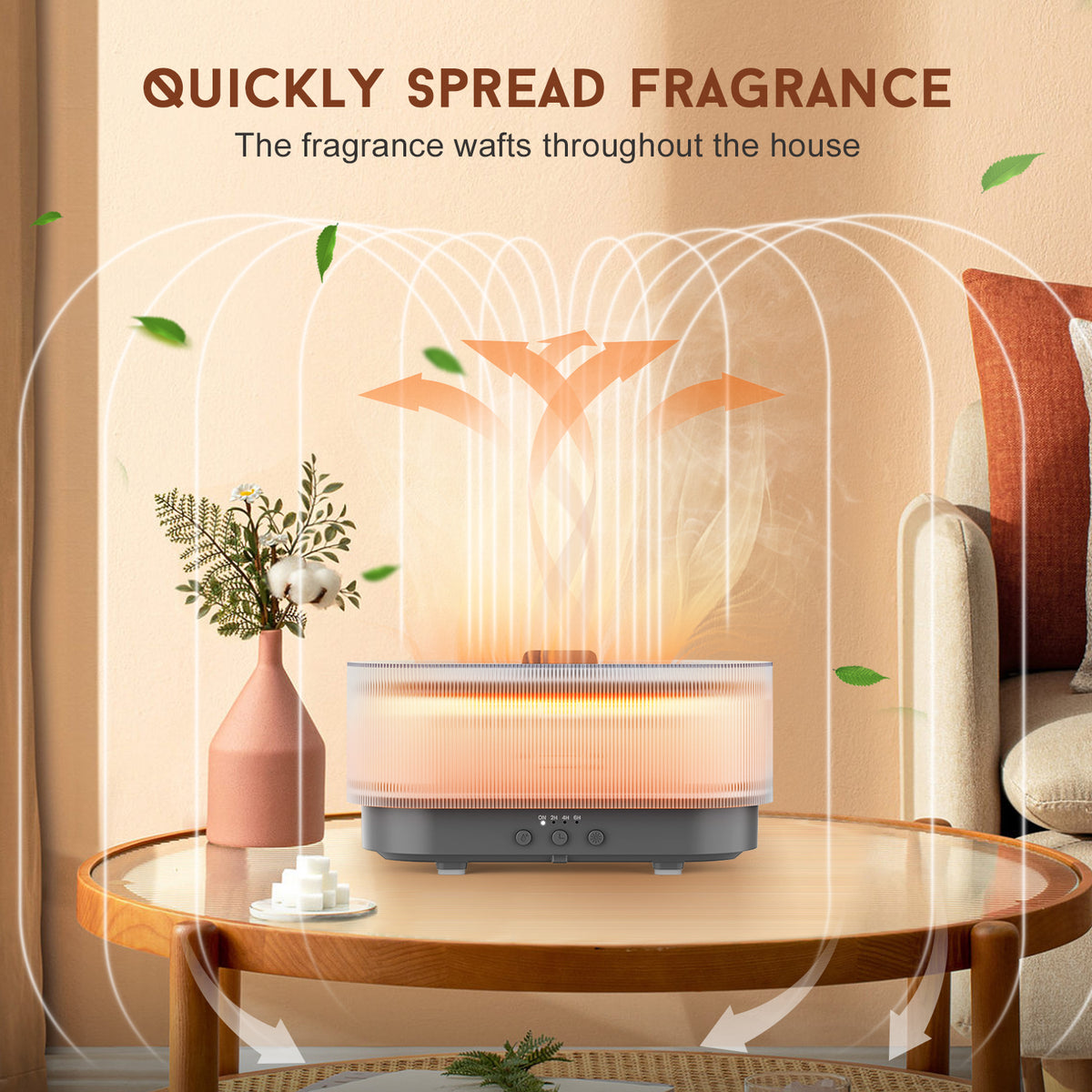 300ML Aromatherapy Flame Light Humidifier